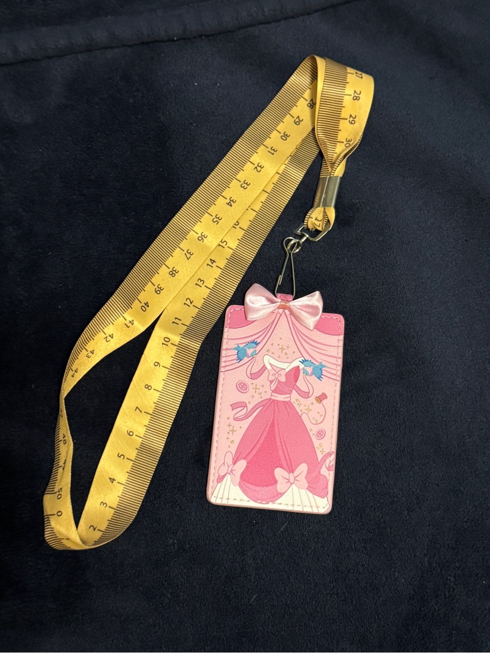Disney Cinderella Pink Dress ID/Card Holder Lanyard